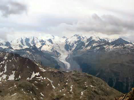 Pohled z vrcholu Piz Languard