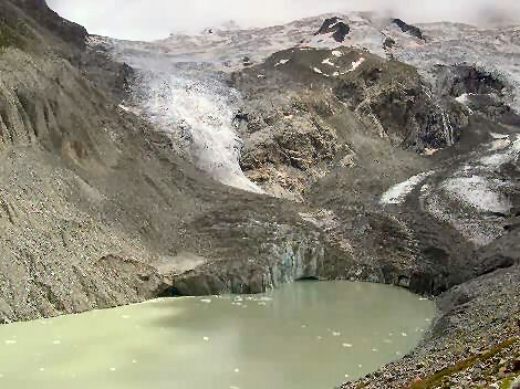 Dolní část ledovce Roseg