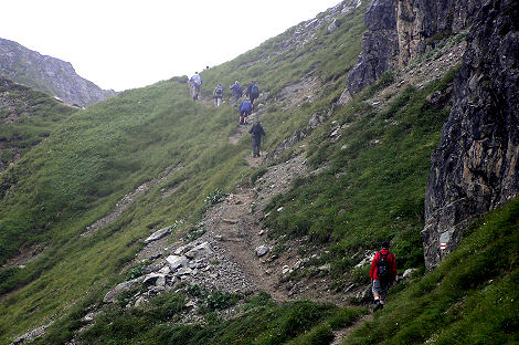 Výstup mlhou a mrholením na Geisspitze (2334 m)