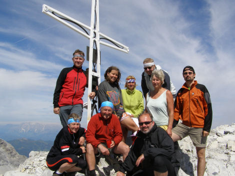 Vrcholový tým na Mosermandlu (2680 m)