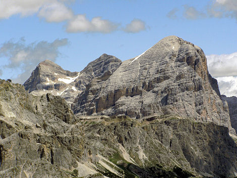 Tofany při pohledu z vrcholu Col di Lana