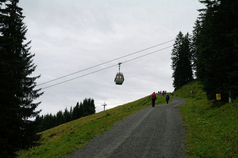 Výstup pod lanovkou na Kitzbüheler Horn